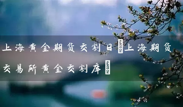 黄金期货交易(黄金期货交易手续费)